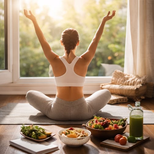 Layered abstract shapes suggesting steady movement